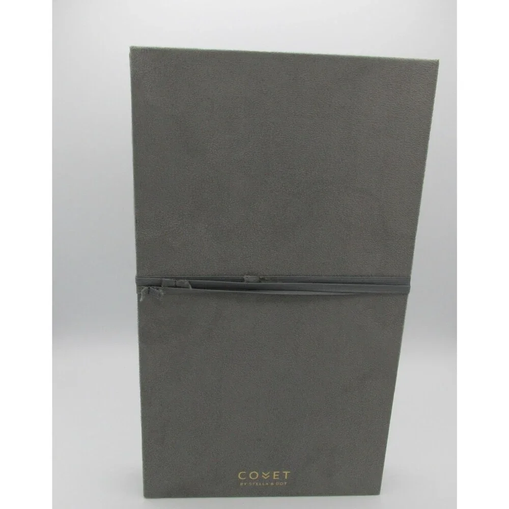 Covet Light Grey Jewelry Display Case  By Stella & Dot with cover